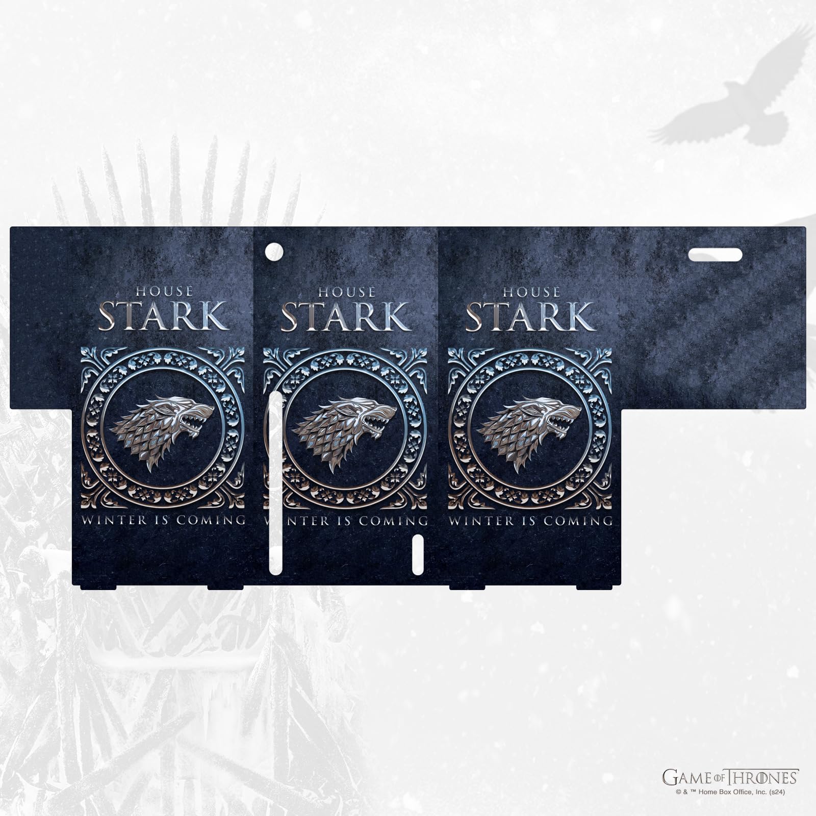Head Case Designs Offizielle HBO Game of Thrones Haus Stark Siegel Und Grafiken Spielekonsolen Wickeln kompatibel mit Xbox Series X