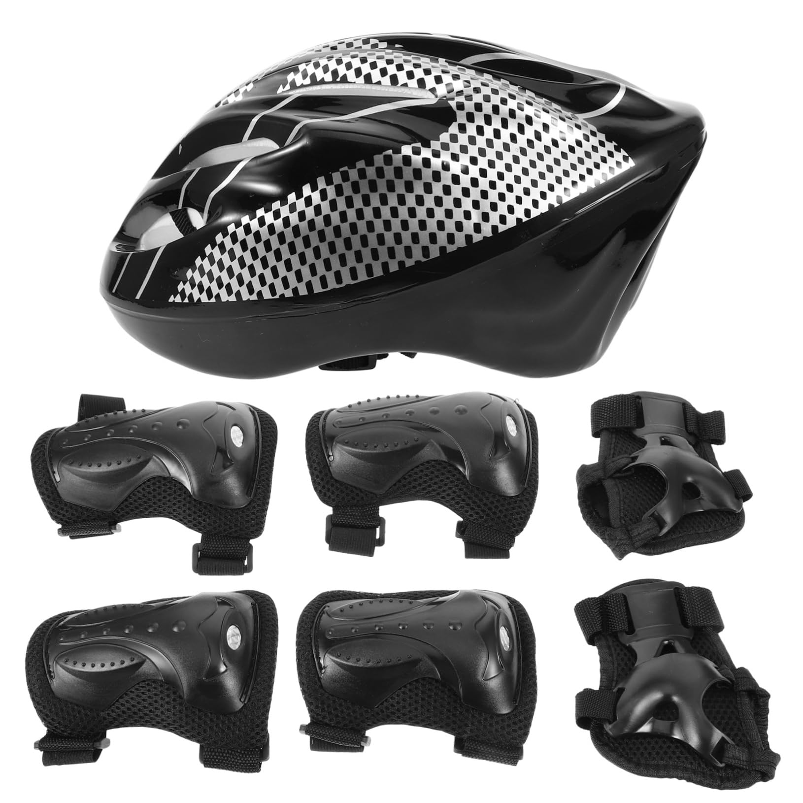 Toddmomy 2ensembles Set De Adulte Pour Roller Skating Équipement De Sécurité Complet Avec Casque Coudières Genouillères Et Pour Trottinette Et Skateboard Design Élégant Et