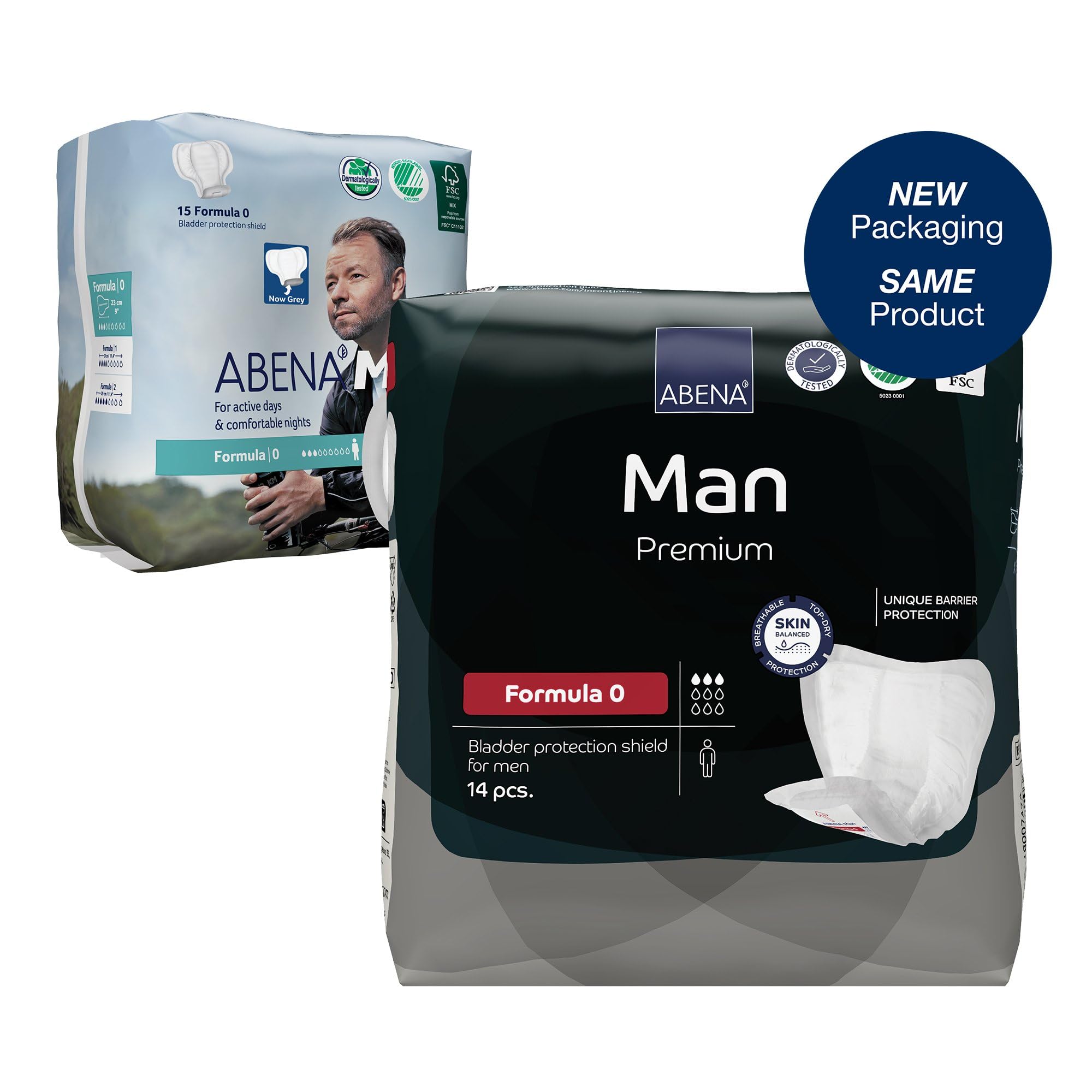 Abena Man Formula 0, Premium - Inkontinenz-Einlagen für Männer bei Blasenschwäche und Harndrang