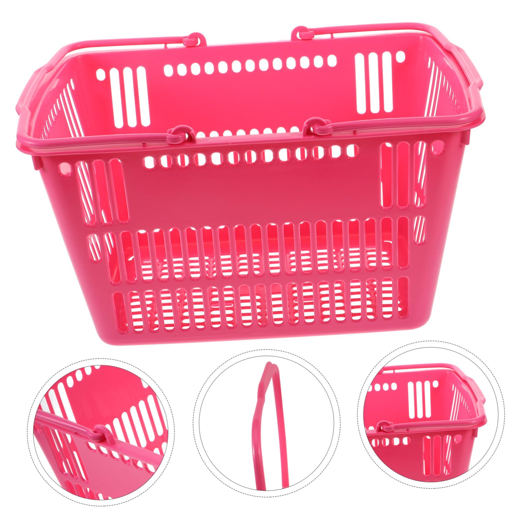 Anneome Cesta De La Compra Artículos Diversos Contenedor De Almacenamiento Cesta Hueca Pequeña Cesta De Ducha Escritorio Cestas Cestas Con Asa Cómoda Cesta Cesta De Supermercado Cestas