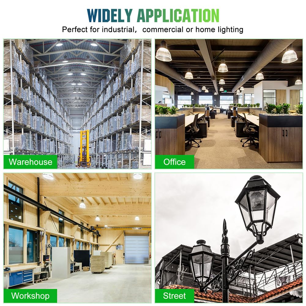 480V LED Corn Bulb 100W 80W 60W 4500K 5000K 5700K E39 Mogul Base 277-480V 15000LM Super Bright LED — view 7