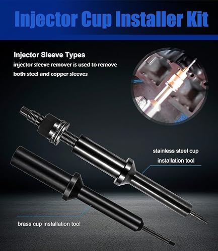 Miniatura 4 de 88800387 para manguito de inyector Volvo, boquilla, taza, removedor de tubo e instalador, herramienta de taza de inyector para Volvo Truck D11 D12