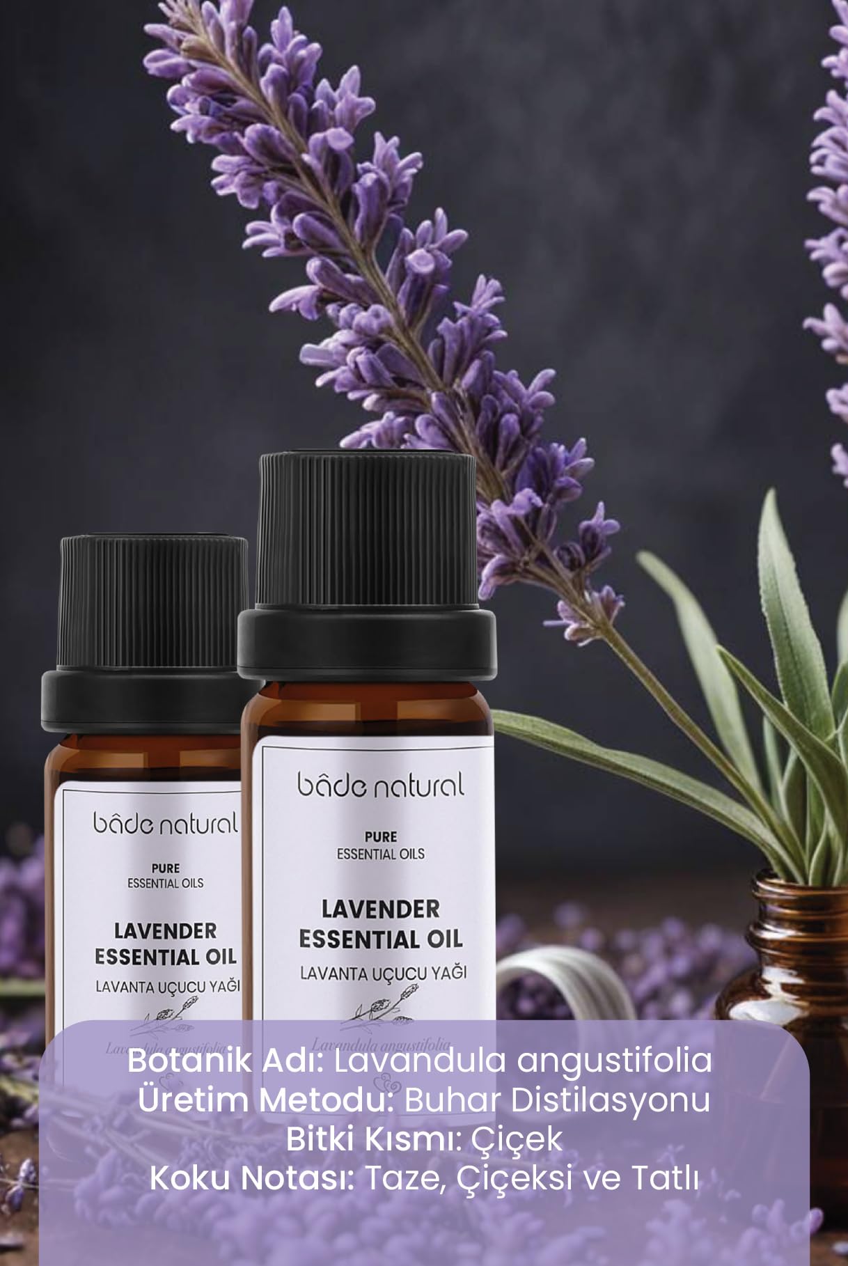 Bade Natural Lavanta Uçucu Yağı 1 Paket (1 X 10 Ml)