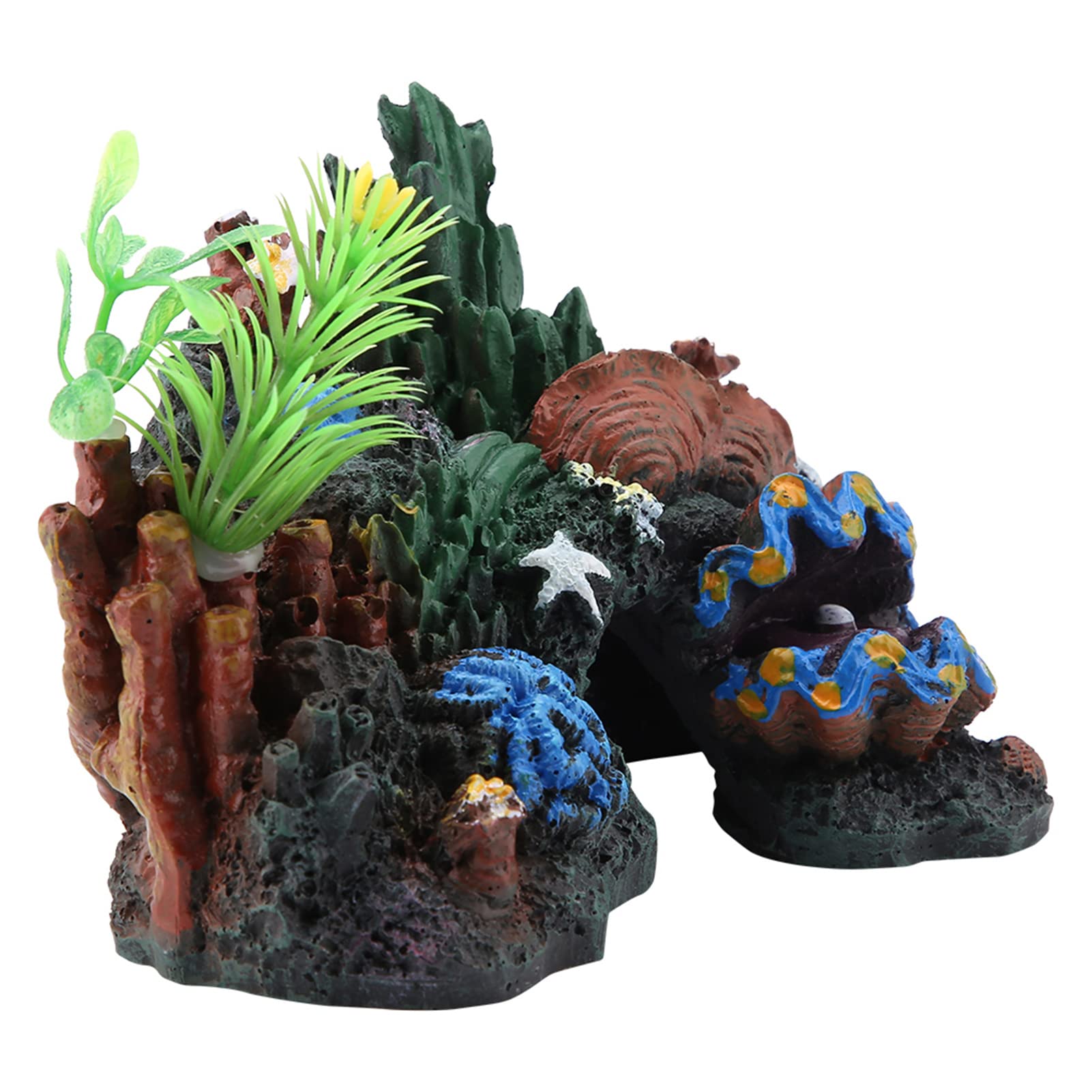 Decorazione per Acquario in Resina, Grotta Di Corallo Artificiale, Ornamentale Barriera Corallina, Decorazione Acquatica per Pesci, Per Salamoia Acqua Dolce