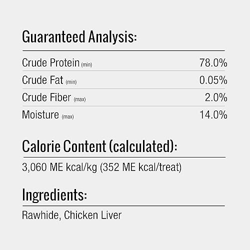 Vista 33 de GOOD 'N' FUN Rollos pequeños hechos con venado real, 10 unidades, cuero crudo altamente digerible para perros, multicolor, número de modelo: P-94431