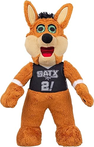 Bleacher Creatures San Antonio Spurs Coyote - Figura de peluche de mascota de la NBA de 10 pulgadas, una mascota para jugar o exhibir