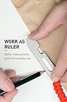 Vista 4 de KEEPO LINK Titanium EDC Pry Bar Multitool, 4-in-1 Keychain Prybar Tool with Bottle Opener, Hex Wrench & Ruler, Pocket Pry Tool for Everyday Carry