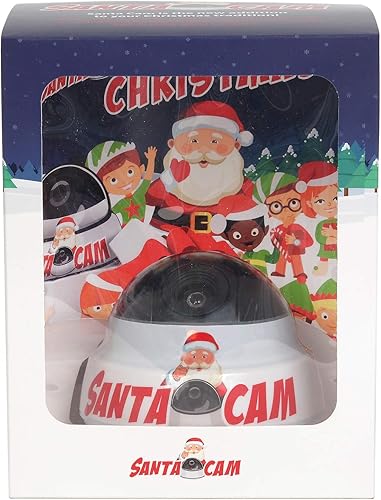 Department 56 Santa Cam Red Blinking - Juego de cámara y libro simulados, 3.54 pulgadas, multicolor