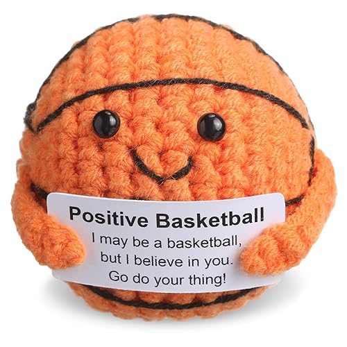 Happy New Year Gifts Positive Basketball Crochet Dolls with Emotional