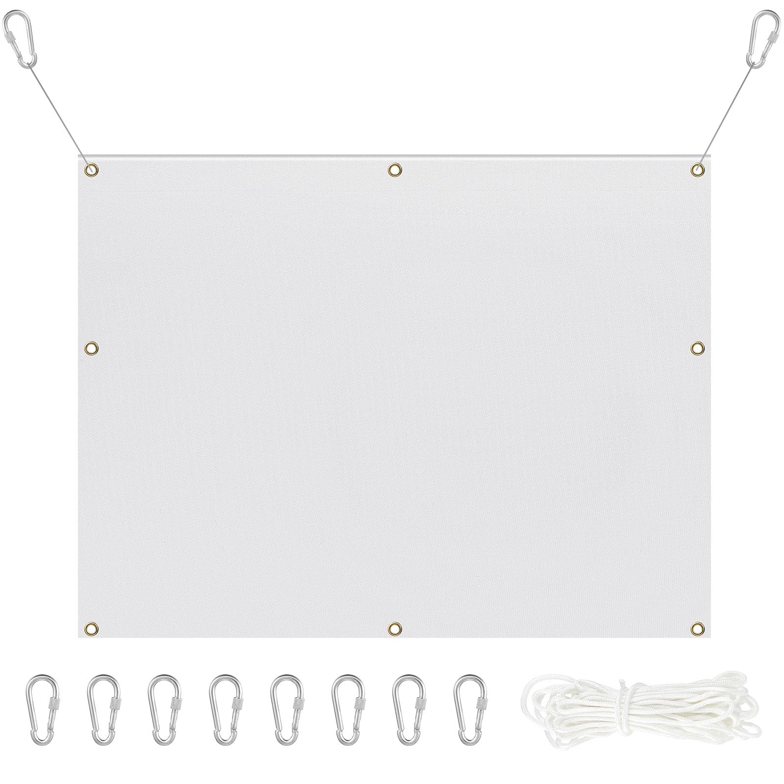 Archery Backstop Netting Heavy Duty with Rope and Hooks Slingshot Archery Net for Backyard Shooting Accessories