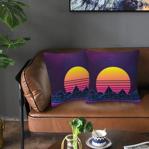 Miniatura 8 de Retrowave Pictures Printed Throw Pillow Cushion Cover Decoration Pillow Case