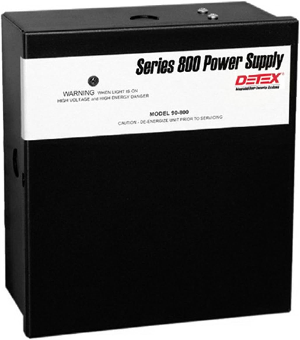 Detex 90-800 Series 800 Power Supply, Filtered Output, 120V, 24VDC, 1A