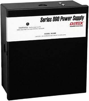 Detex 90-800 SERIES 800 مزود طاقة ، إخراج مفلتر ، 120 فولت ، 24VDC ، 1A