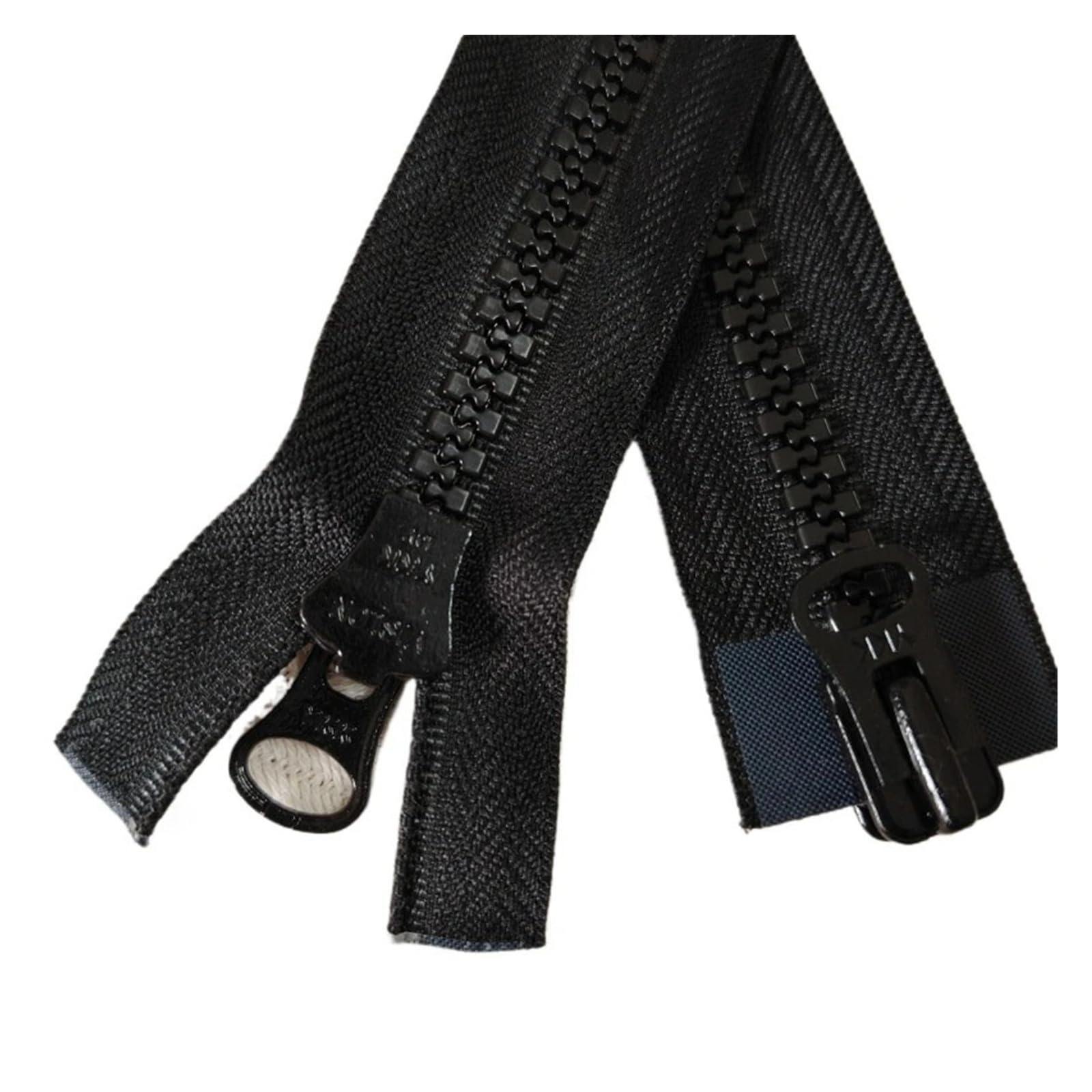 Fermeture éClair MéTallique Veste en duvet d'oie épais avec fermeture éclair surdimensionnée, 5 pièces, 10#70 à 100cm, VS 2 voies, Double ouverture(Colorful,About 75cm)