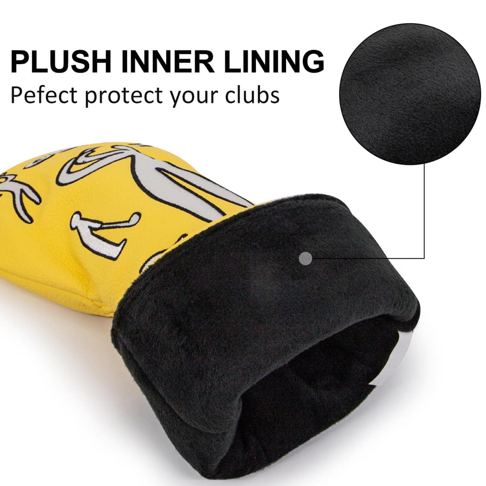 Fundas para palos de golf para hombre, protección de 3 piezas para putter – Cubierta para Golf Driver, para hombres y mujeres, para uso en interiores, al aire libre y en el césped al jugar al golf
