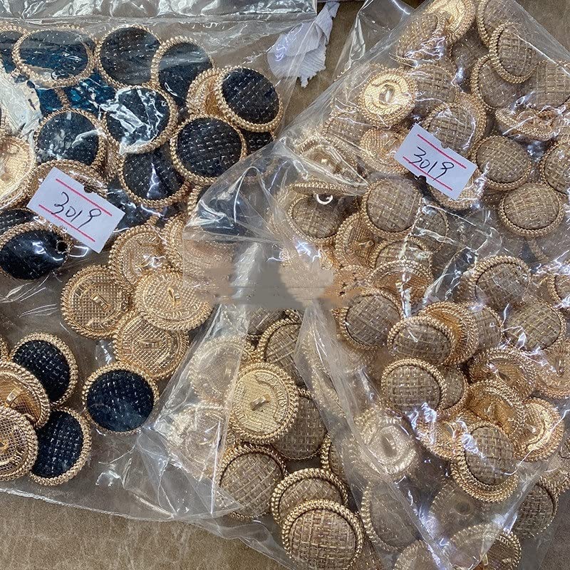 Bottoni Rotondi Con Gambo Rosso 25 Mm | Mondial Tissus