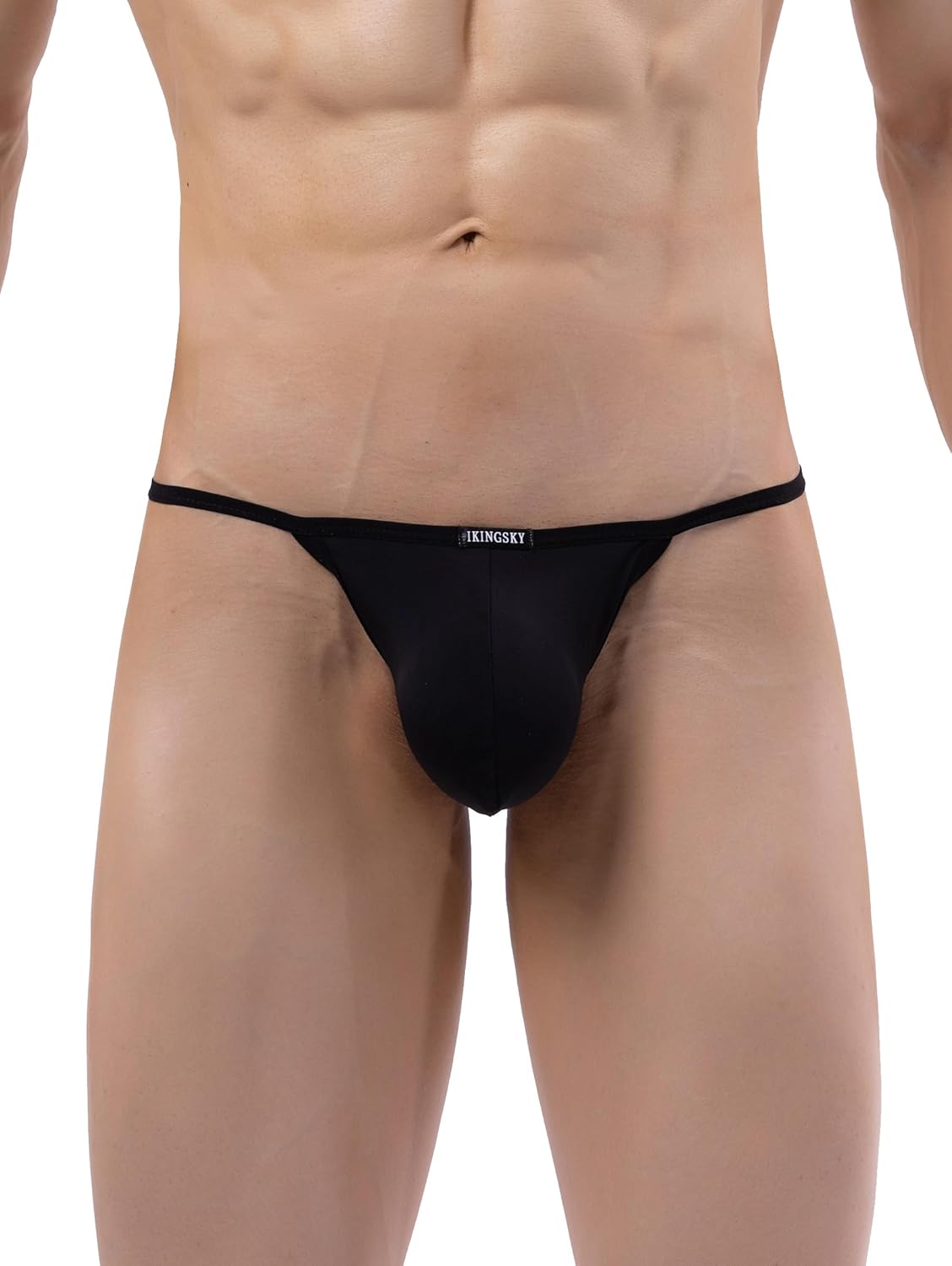 iKingsky Men's String Bikini Underwear High-leg Opening Briefs Sexy Brazilian Cut Bulge Underwear - Image 4