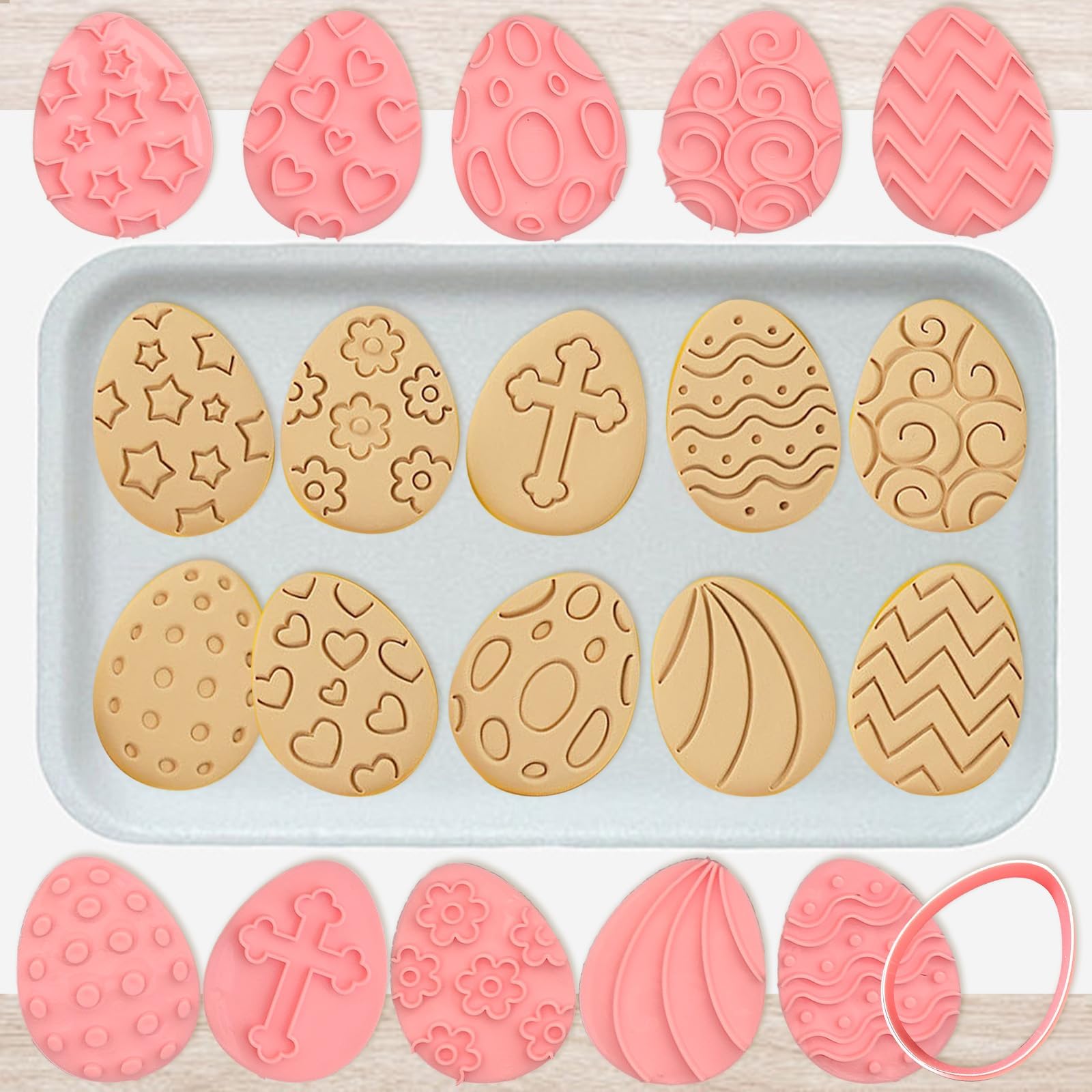 Paaskaart vrolijk pasen paaseieren pastel foto