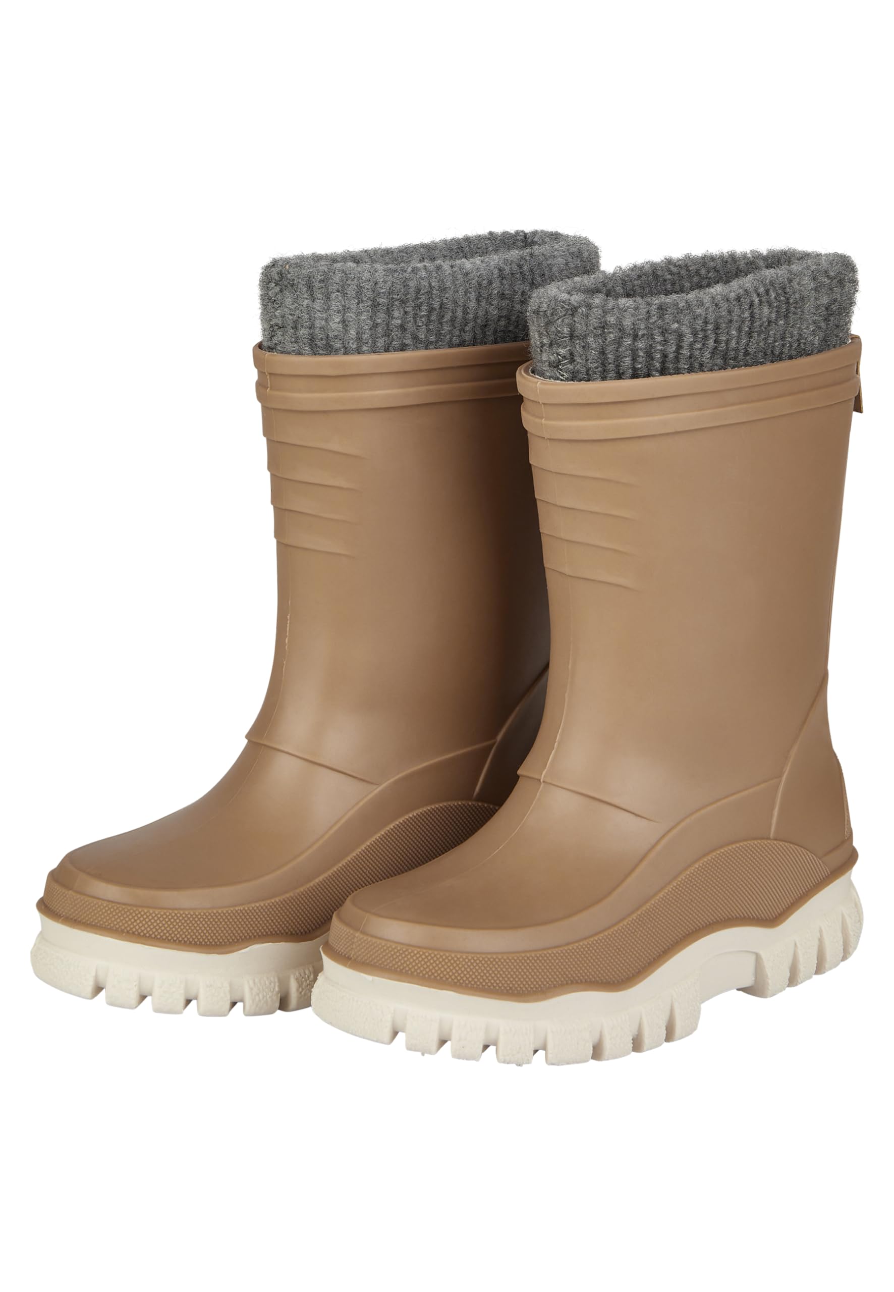 Sterntaler Unisex Children's Plain Lined Wellington Boots, mud brown, 12.5 UK Child