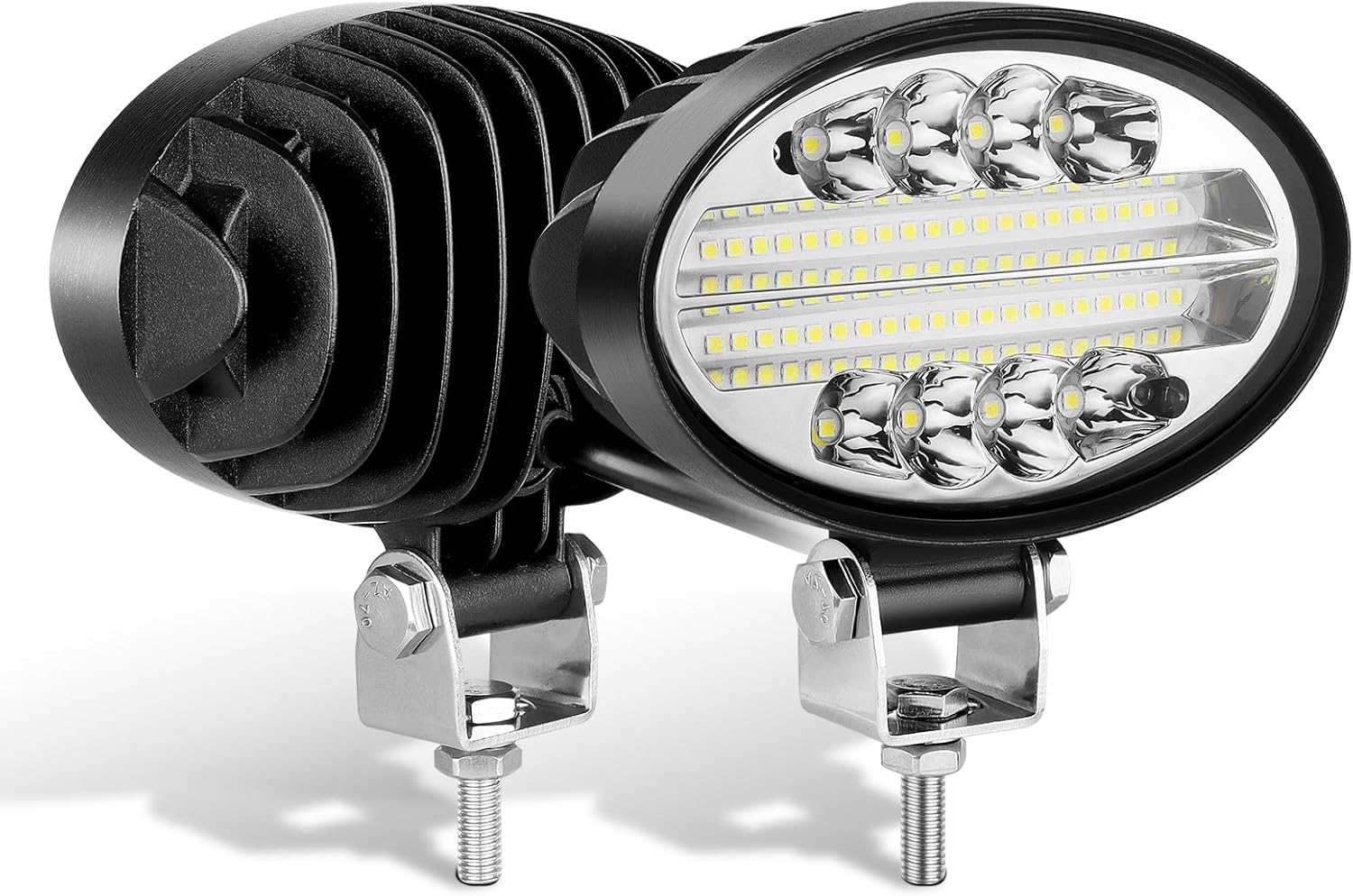 Willpower 2PCS 24W Flood Led Pods 5.5 Inch LED Work Lights Driving Fog Lights for various Off Road vehicles trucks ATV SUV 4x4
