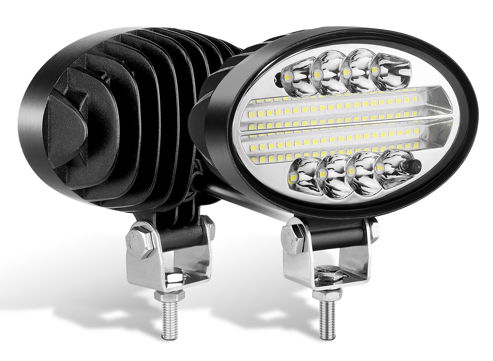 Willpower 2PCS phare de travail led tracteur 5.5 Pouces 24W Feu de Travail IP67 Étanche pour SUV ATV UTV Tracteur Camion