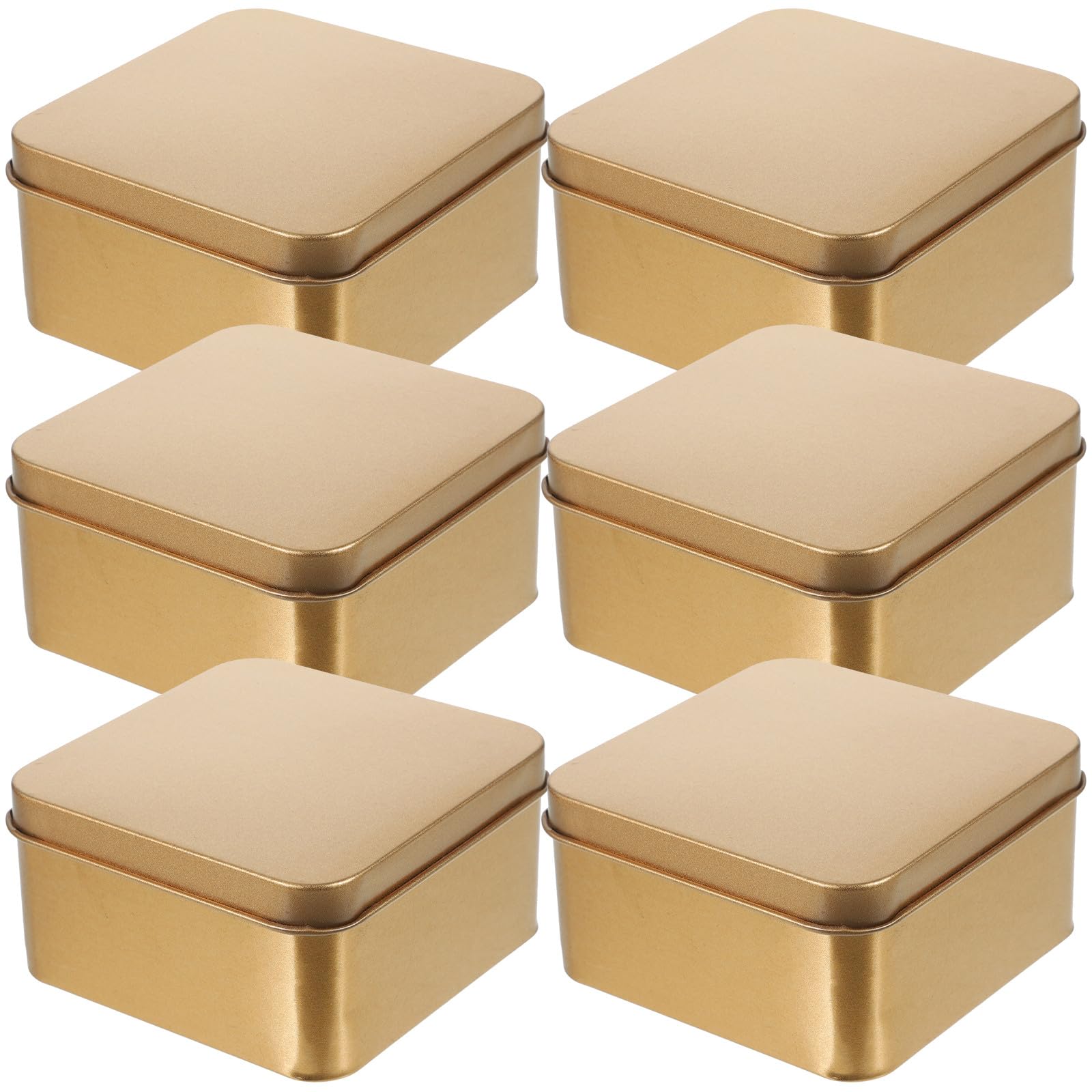 BESPORTBLE Set 10 Barattoli in Latta con Coperchio Ermetico Contenitori per Tè Sfuso Zucchero e Caramelle Scatole Compatte per Conservazione Alimenti per Cucina e Ufficio