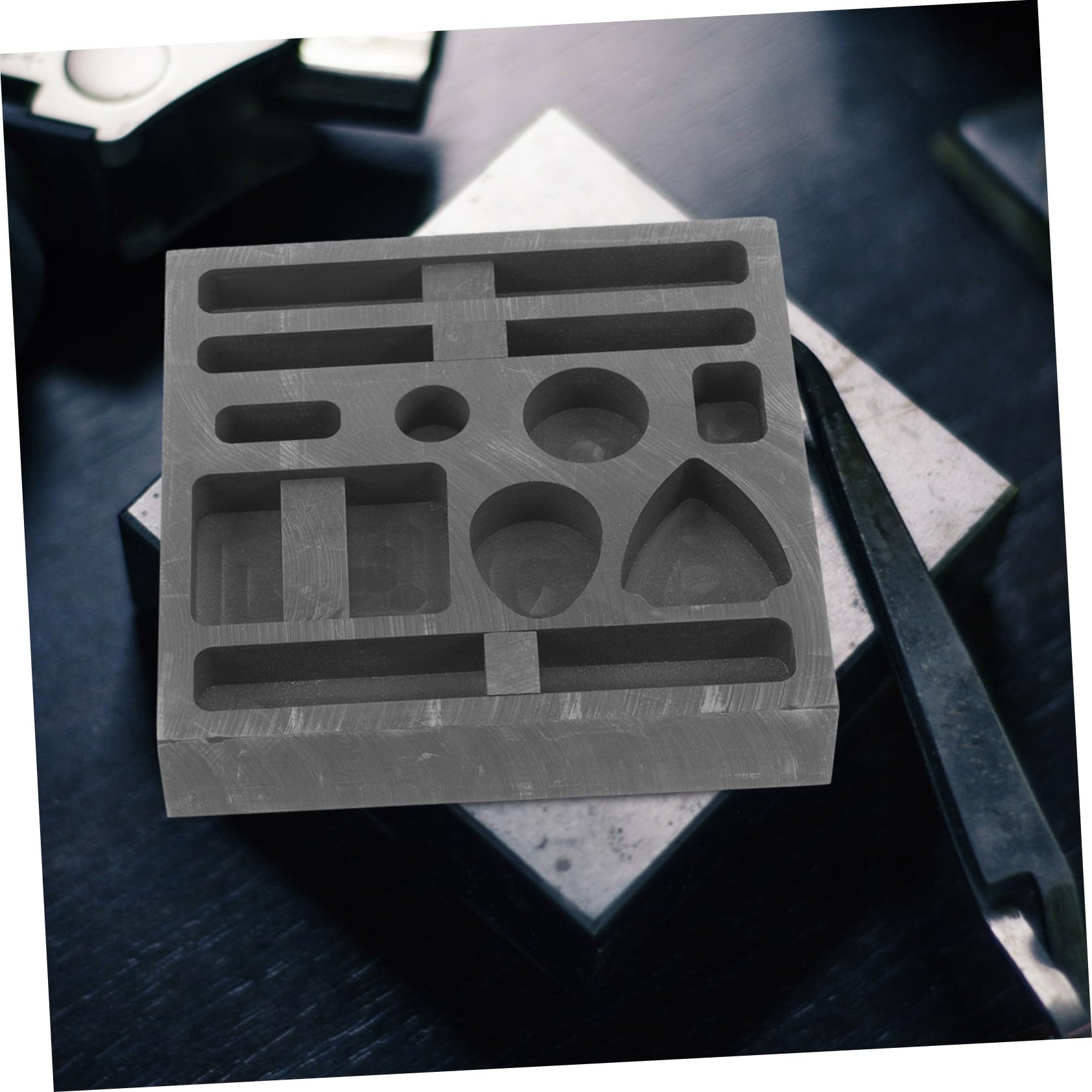 Lot De 5 Moules De Moulage De Métaux Moules À Lingots De Graphite Raffinage De Ferraille Pour La Fusion De Petits Volumes