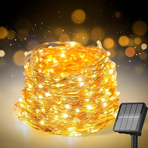 Gesto Solar Fairy String Lights 200 LED 72 Feet