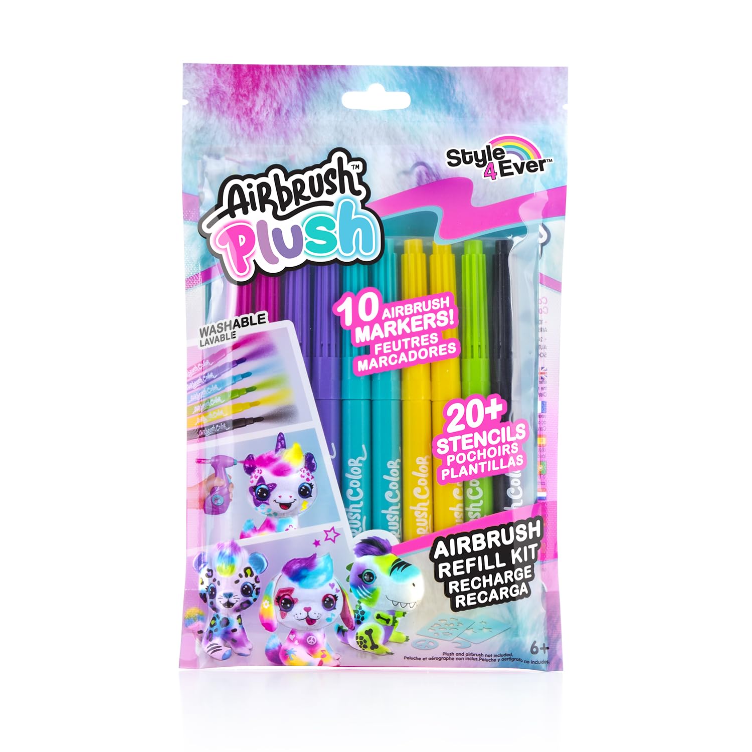 Canal Toys - Ofg 256 Airbrush Plush Refill, Multi-Colour