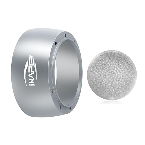 Miniatura 20 de IKAPE Juego de Embudo Dosificador Magnético, Anillo Dosificador de Espresso de 53MM y Filtro de Taza Compatible con Portafiltro Delonghi de 54MM Sin