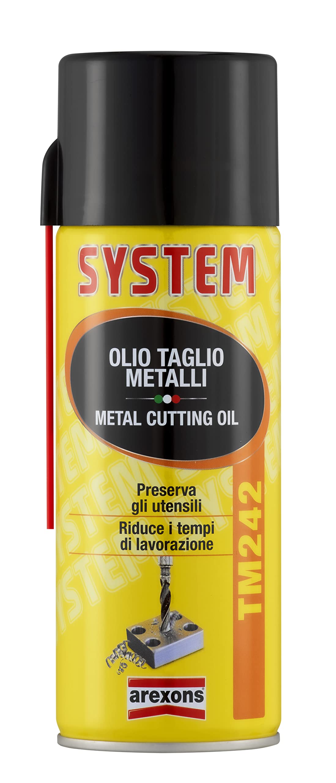 Arexons 4242 System TM242 Olio Taglio Metalli 400 ml, Potere Lubrificante, Preserva gli Utensili, Prolunga durata Utensili, Non infiammabile, Azione Antisaldante