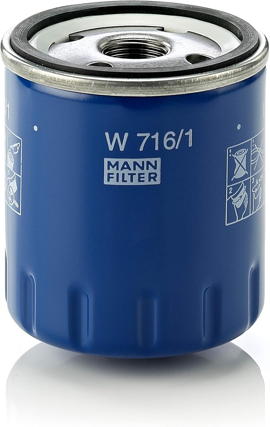 Original MANNFILTER Oil filter W 716/1 For Passenger Cars Amazon