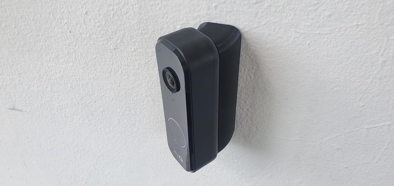 Video doorbell Wedge Angle Mount Bracket Compatible with Chamberlain myQ Video Doorbell | 2K Mount for 45 Degree - Image 2