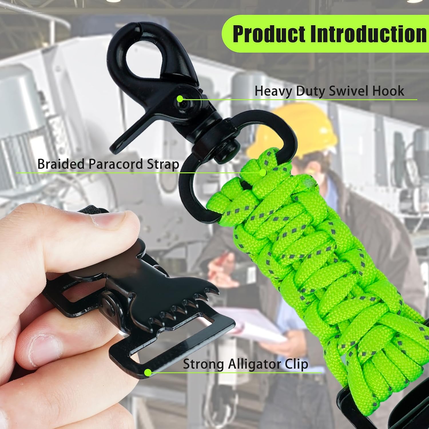 KUNN Double End Tactical Glove Clips Work Glove Holders Hardhat Holder for Heavy Duty Belt,Outdoor Backpack