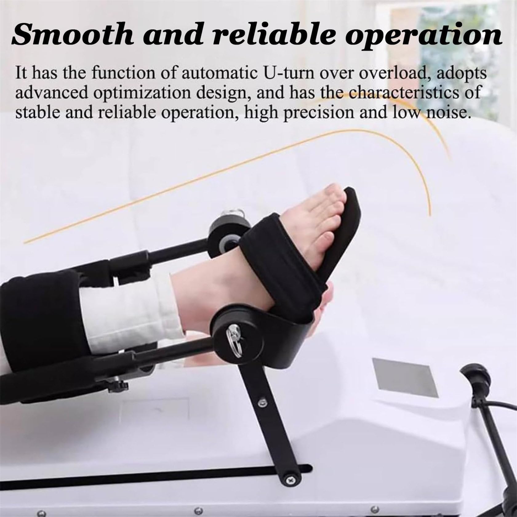 Dispositivo Elettrico per La Riabilitazione Dell'Articolazione del Ginocchio, Attrezzo per L'Allenamento Post-Operatorio Dell'Estensione degli Arti Inferiori, Dispositiv,L