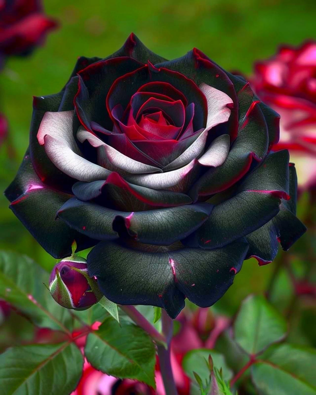 Rose Perennial Bulbs UK, Fragrant Flowers, Suitable for Garden Plants, Landscape Design, Indoor and Outdoor Potted Plants-2 Rhizome-A