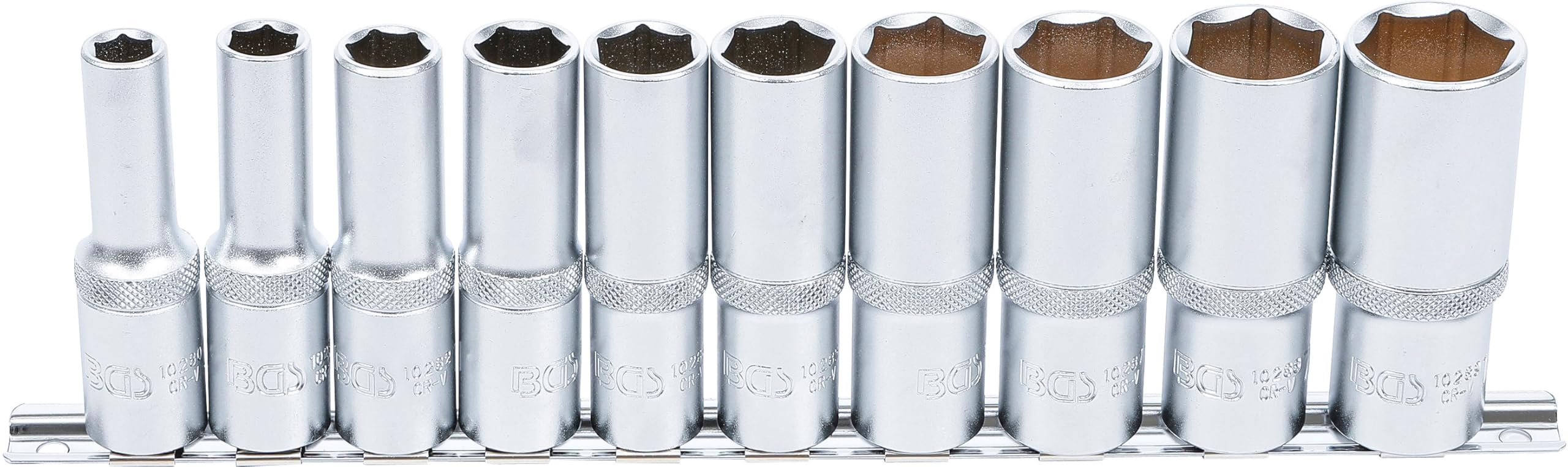 Douilles six pans longues en pouce BGS 2435 pour desserrer les écrous profonds rouillés