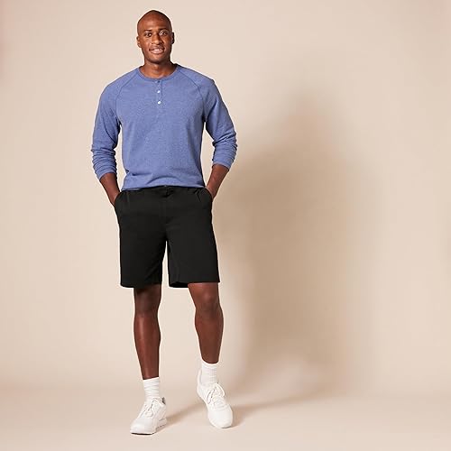 Miniatura 7 de Tienda Essentials Pantalón corto chino de 9 pulgadas y ajuste clásico para hombre