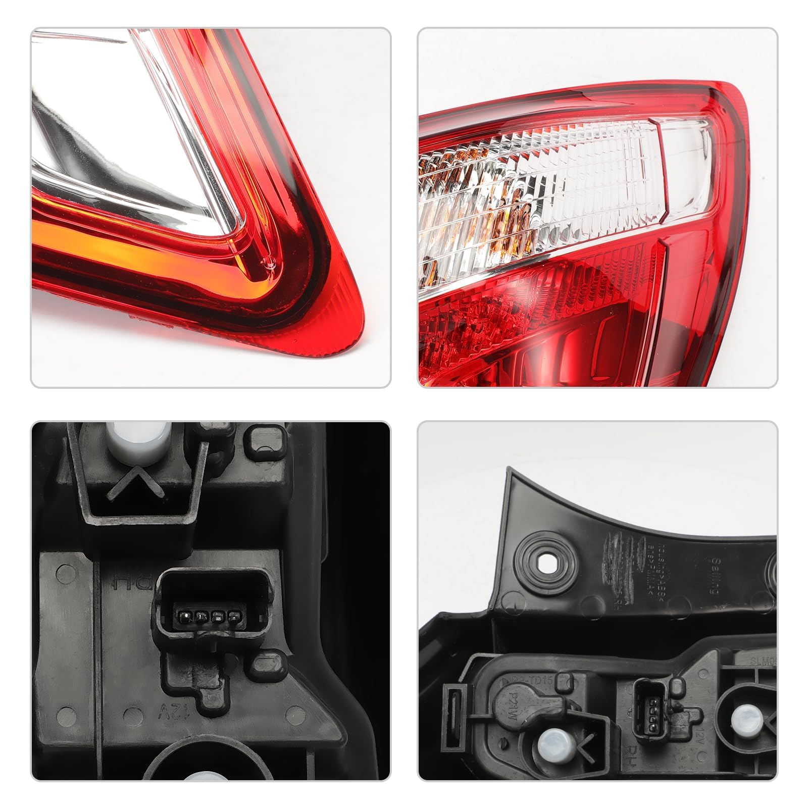 Fanale posteriore Destro per Qashqai J10 SUV 2010-2014 Gruppo Fanali Posteriore per Qashqai 5 e 7 posti Luci Posteriore 26555BR00A ULT115003 Gruppo Faro Posteriore