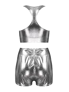 Amazon.com: Hansber Women's Seamless Yoga Workout Sets Shiny