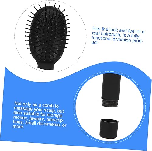 Miniatura 7 de Uonlytech Caja de almacenamiento de peine Labret joyería cepillo de pelo de viaje joyería segura compartimento oculto contenedores compartimiento