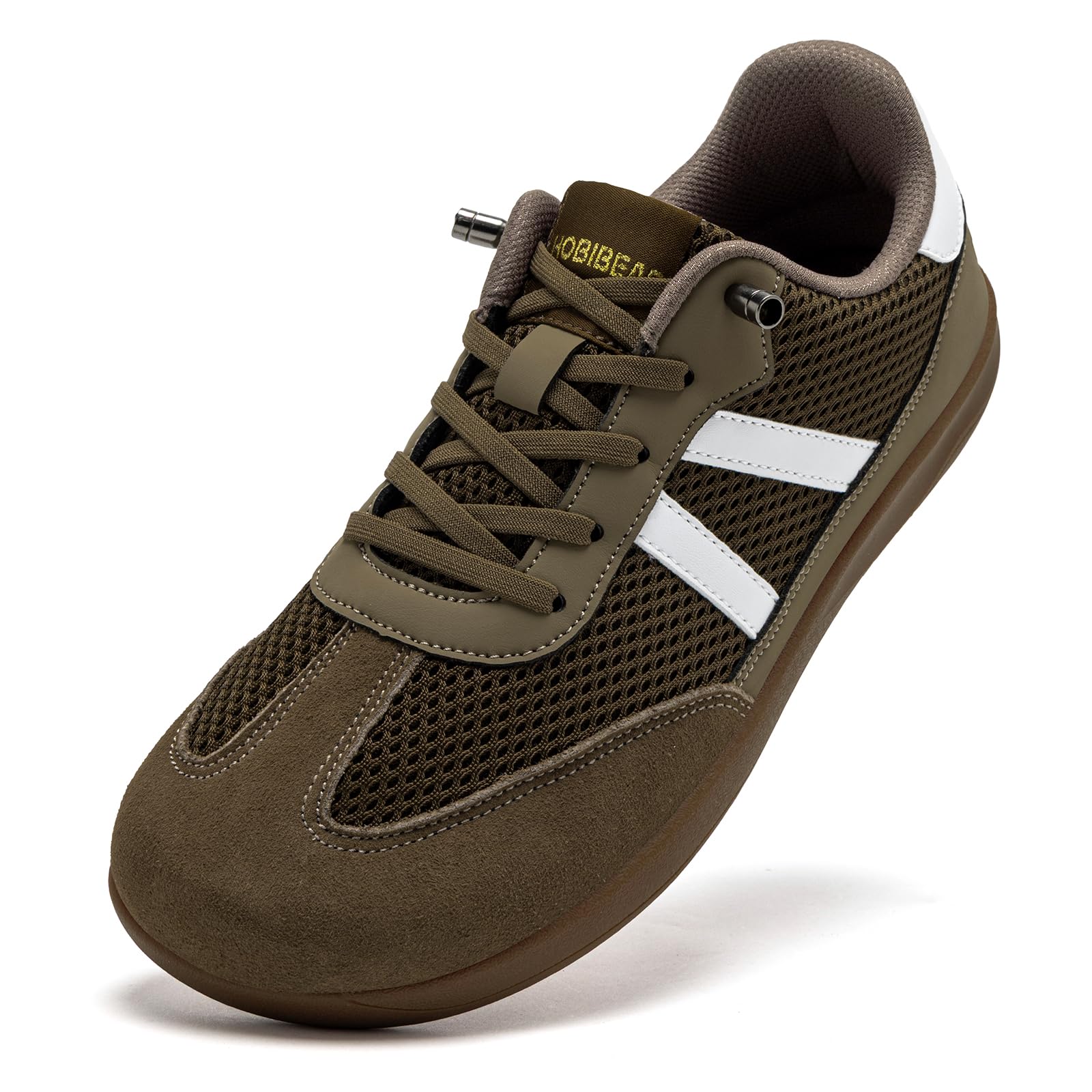 HOBIBEAR Women's Casual Sneakers with Wide Toe Box Breathable Mesh & Synthetic Leather Upper Lightweight Non-Slip Walking Shoe
