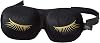 Bucky Ultralight Comfortable Contoured Travel and Sleep Eye Mask, Aqua Eyelash, One Size