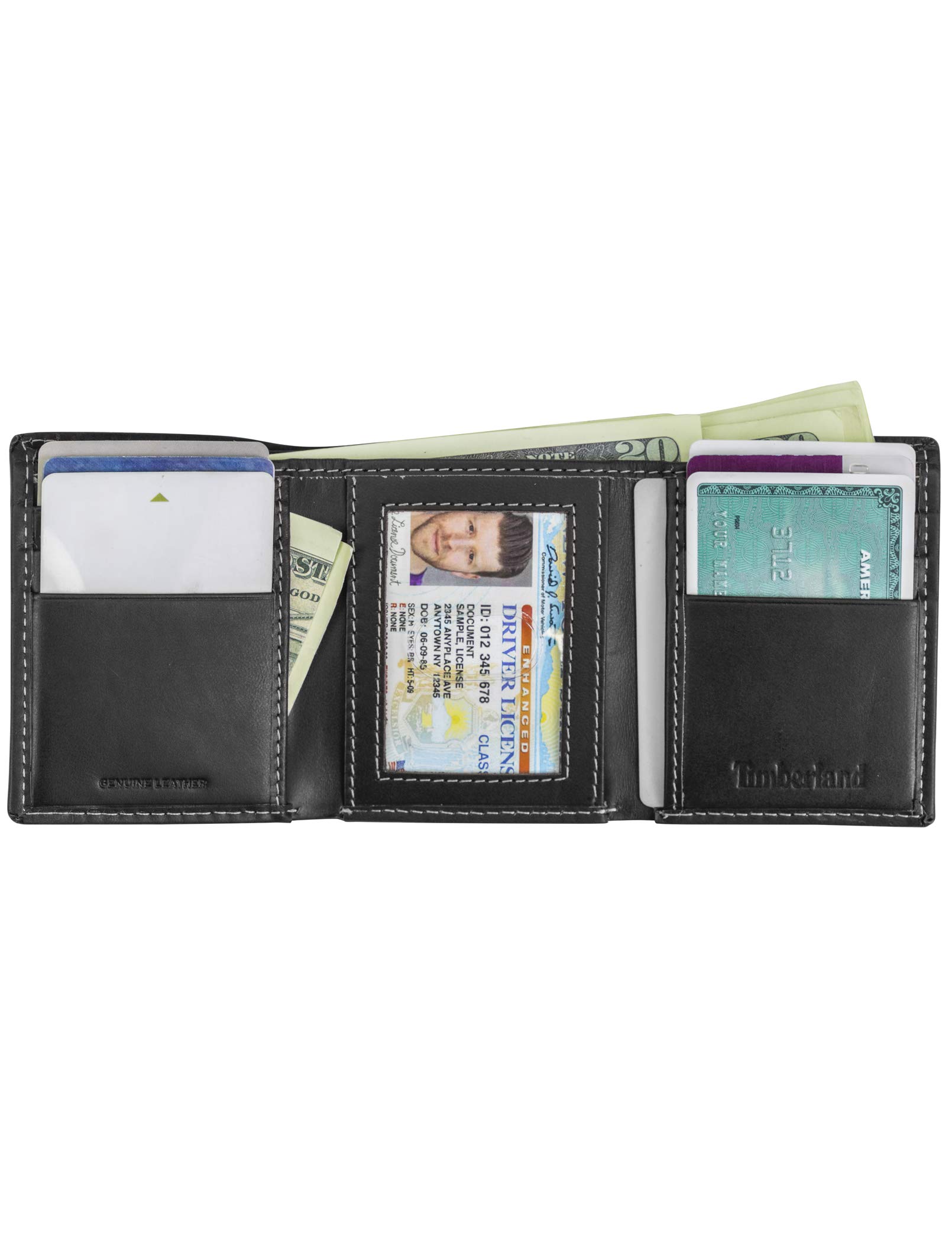 Men's Leather Trifold Wallet with Id Window TriFold Buy Online in Angola at desertcart