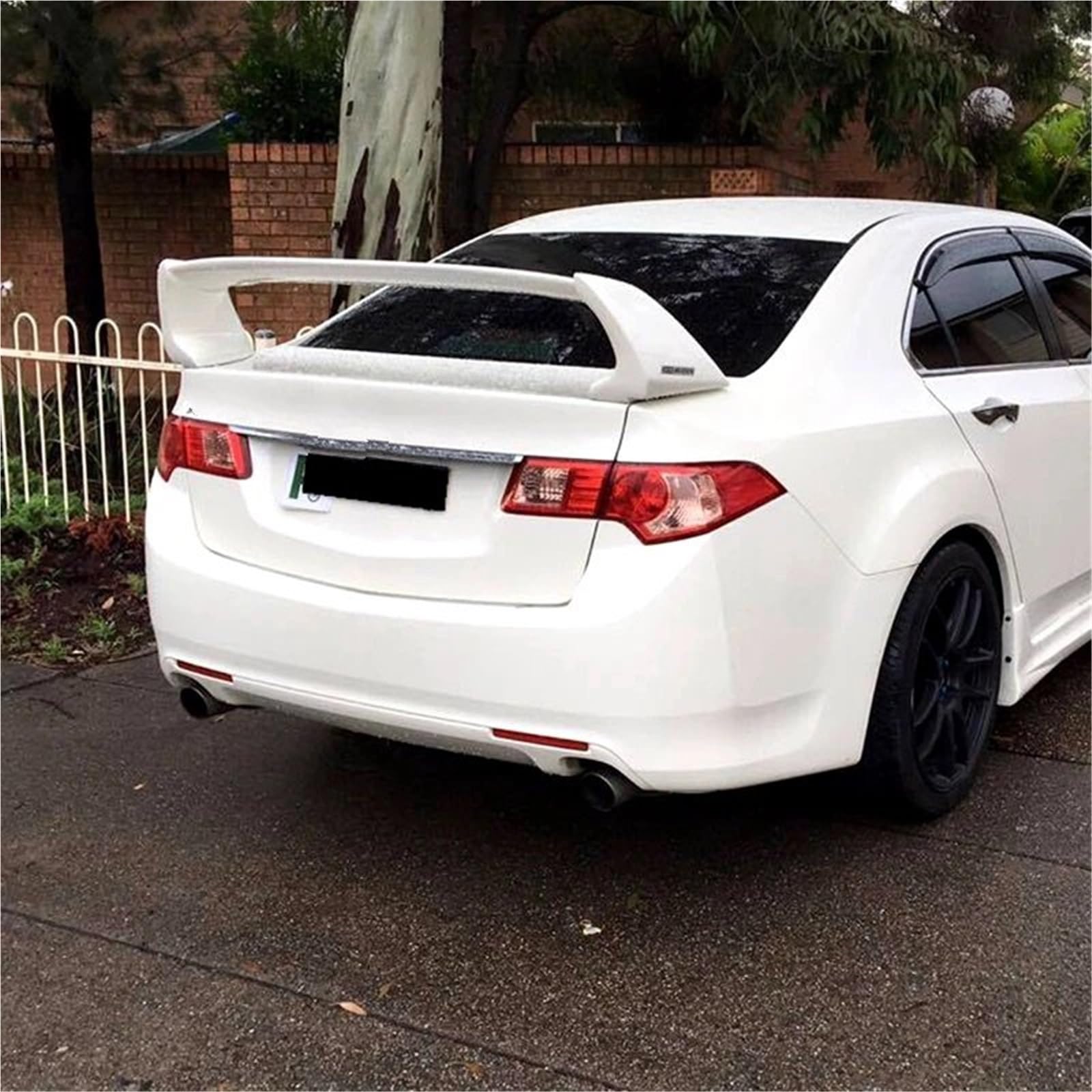 Spojlery tylne do samochodów Pasuje do Honda Accord ABS FD2 2008 2009 2010 2011 2012 2013 Spoiler Części Pokrywa bagażnika samochodu Tylne skrzydło Karoseria Spoiler(WHITE)