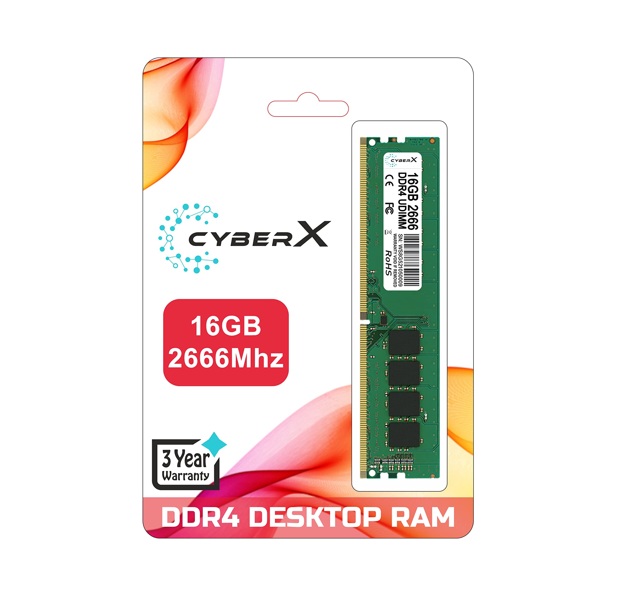 Amazon.in: Buy CYBERX 16GB DDR4 2666Mhz Desktop Ram Online at Low
