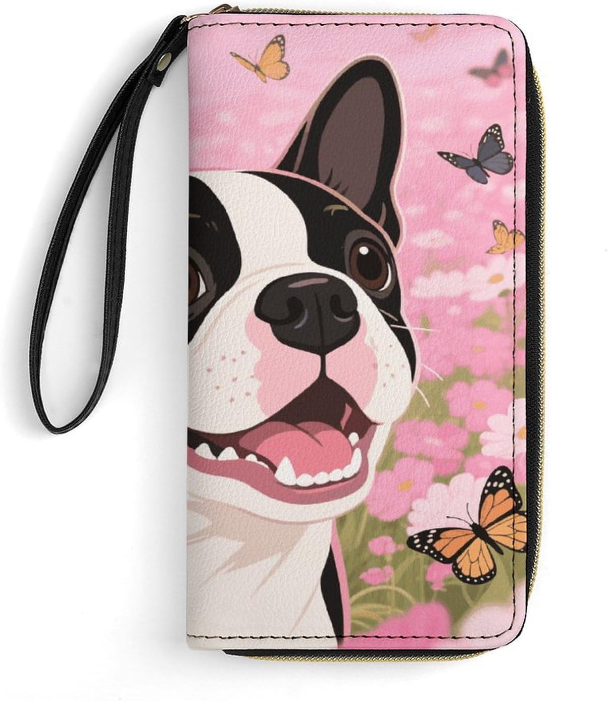 Cartoon Dogs Face PU Leather Stylish Wallet