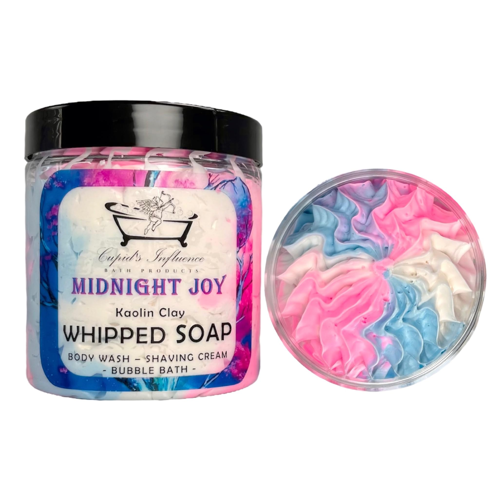 Midnight Joy Whipped Soap | Luxurious Kaolin Clay Body Wash | Shaving Cream | Shower Cream | Shower Fluff | Bubble Bath | Shower Whip | Jasmine Body Wash | Seasonal Gifts | Stocking Fillers