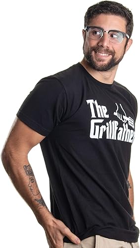 Miniatura 4 de The Grillfather Camiseta divertida para hombres, para papá, abuelo, camiseta divertida para carne asada, humor para hombres