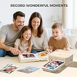iDPRT 4×6 Photo Printer, Portable Color Picture Printer, Thermal Sublimation Mini Picture Printer, Bundle 20 Sheets Photo Paper & 1 Ribbon Cassette, Photo Printer for iPhone & Android
